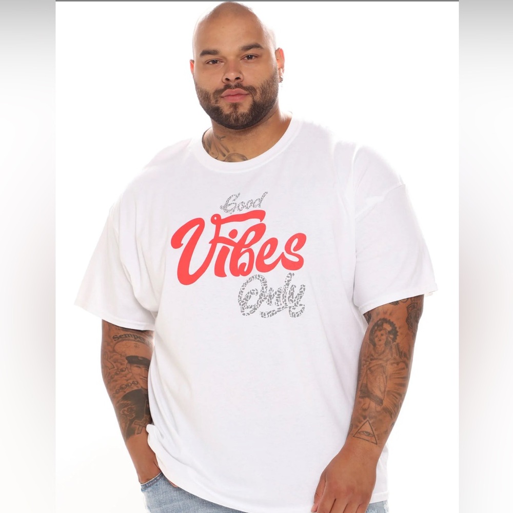 Fashion Nov Men: Good Vibes Only T-Shirt